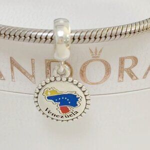 Pandora Venezuela Flag Exclusive Dangle Charm Pendant /Exclusive Enamel Dangle